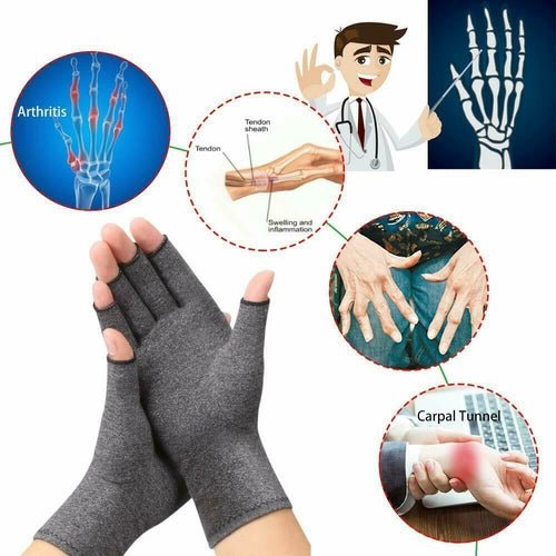 1 Pair Compression Arthritis Gloves Arthritic Joint Pain Relief Gloves - UrbanNest Co