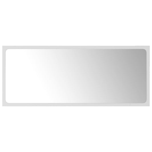 NNEVL Bathroom Mirror White 90x1.5x37 cm Chipboard - UrbanNest Co