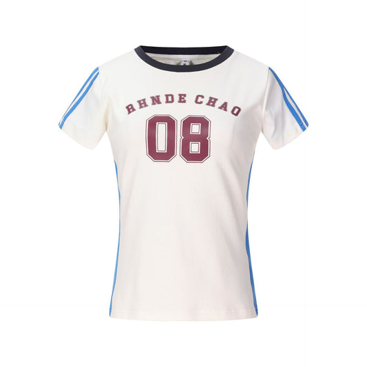 Color - Blocked Edge 08 Digital Print Short Sleeve T-Shirt - UrbanNest Co