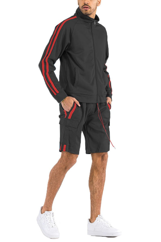 TWO STRIPE CARGO SHORT SET - UrbanNest Co
