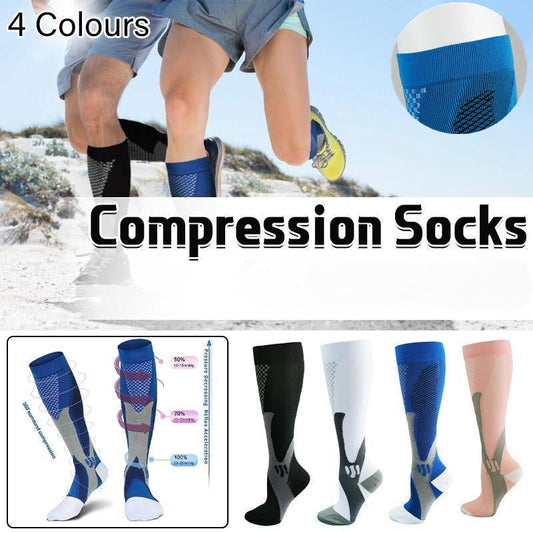 Copper Compression Socks for Running Cycling Travel Anti Fatigue Support L/XL Unisex - UrbanNest Co