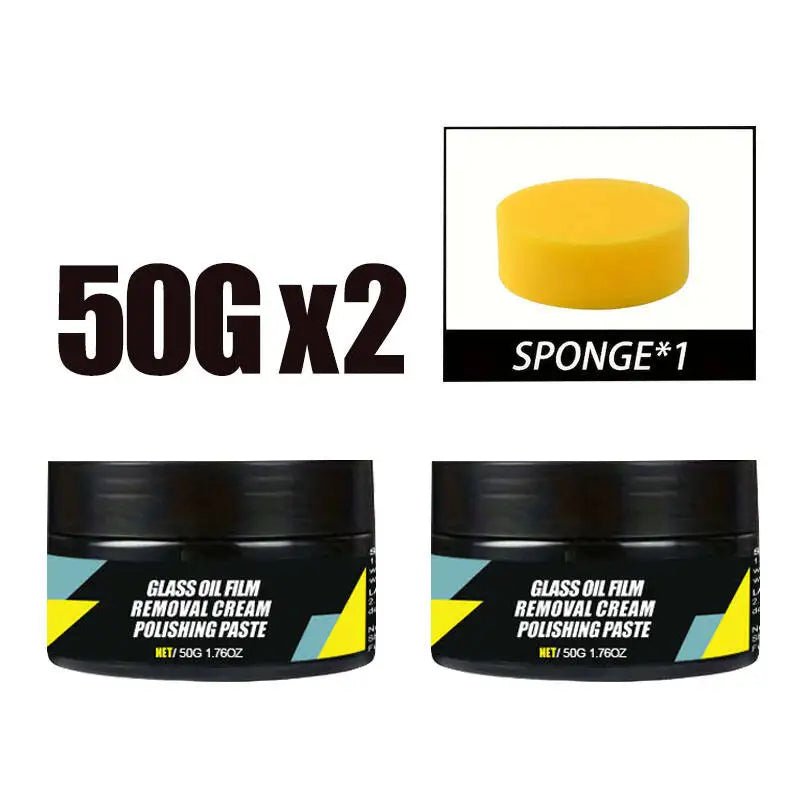 Car Glass Polish Coating Kit for Windshield Oil Film Removal Paste Car Glass Water Repellent Anti Rain Hydrophobic Cleaning Kits - UrbanNest Co