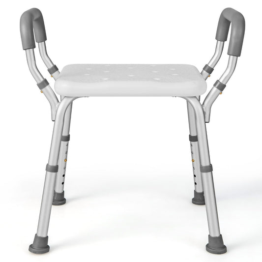 NNECW Bath Chair Shower Bench with Detachable Padded Arms for Seniors - UrbanNest Co