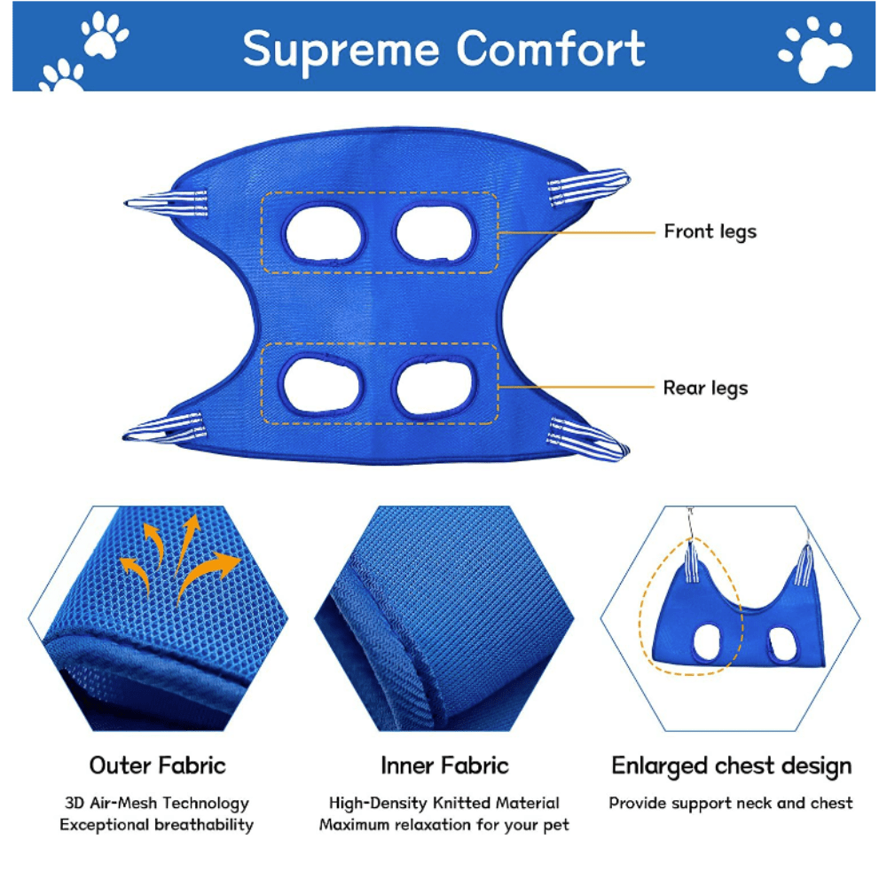 Cat Grooming Restraint Bag with Hammock - UrbanNest Co
