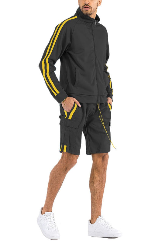 TWO STRIPE CARGO SHORT SET - UrbanNest Co