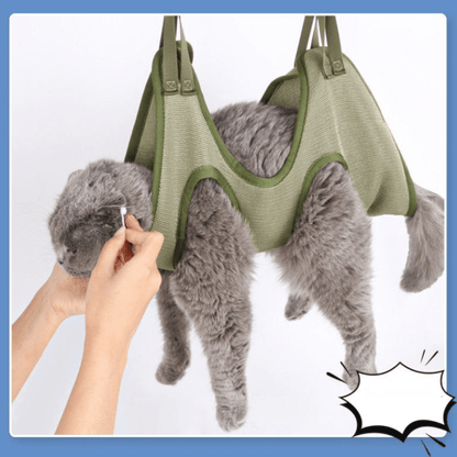 Cat Grooming Restraint Bag with Hammock - UrbanNest Co