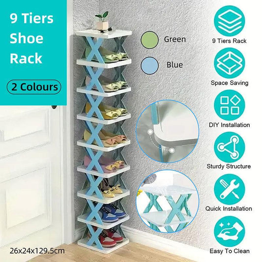 Simple Shoe Rack Home Use Space Saving Clip Storage Organizer Cabinet Stand - UrbanNest Co