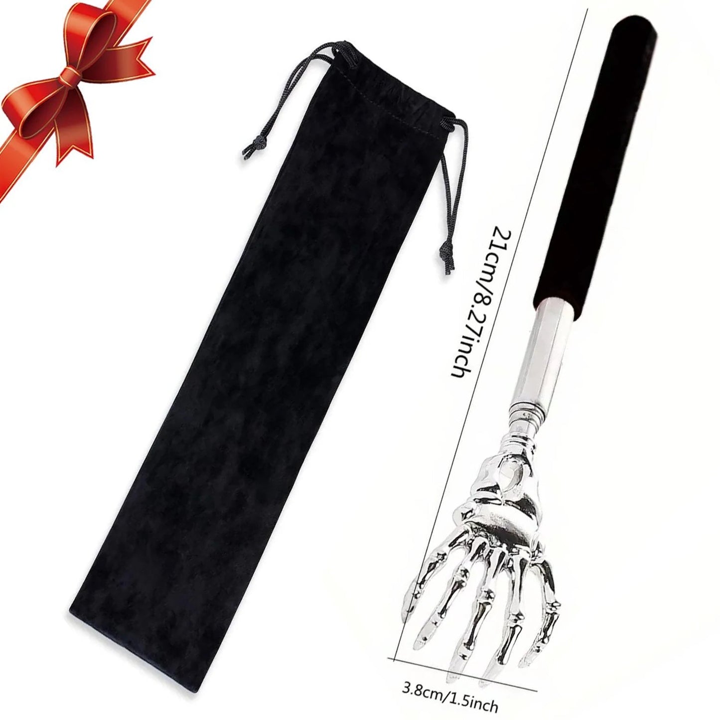 Portable Extendable Back Scratcher Stainless Steel Telescoping Back Scratcher for Both Human and Pets Extendable Back Massager - UrbanNest Co