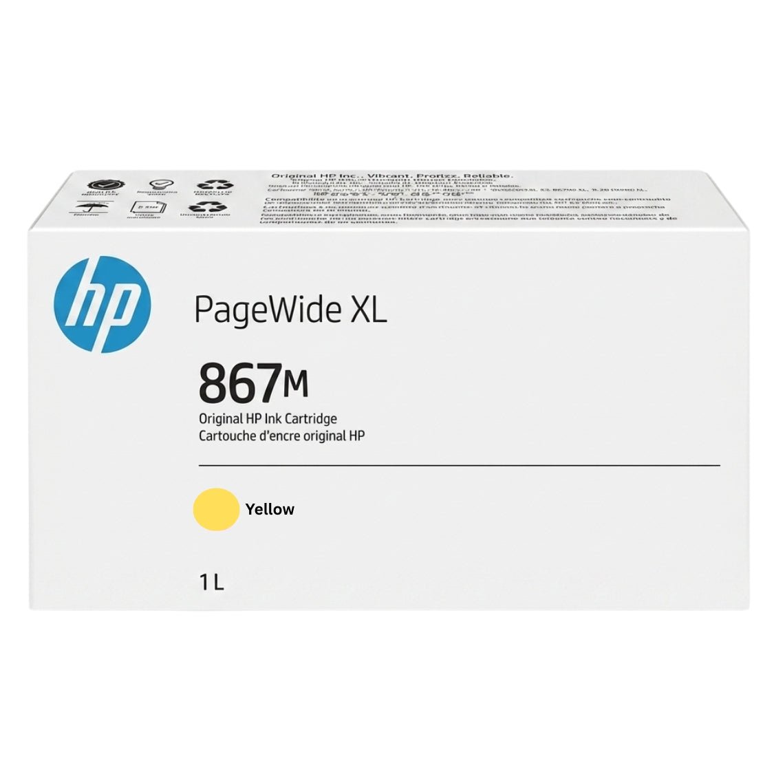 HP 867M Yellow High Yield PageWide XL Ink Cartridge 3ED96A - UrbanNest Co