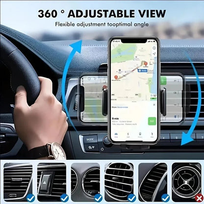 Car Phone Holder Car Air Vent Clip Mount Mobile Cell Stand Smartphone GPS Support For 4.7 - 6.7 Inch Mobile Devices - UrbanNest Co