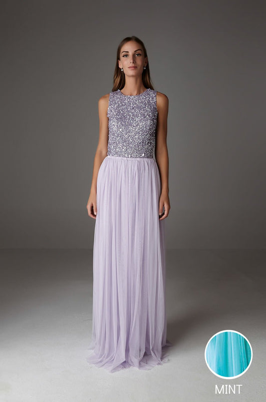 INES MAXI SKIRT MINT - UrbanNest Co