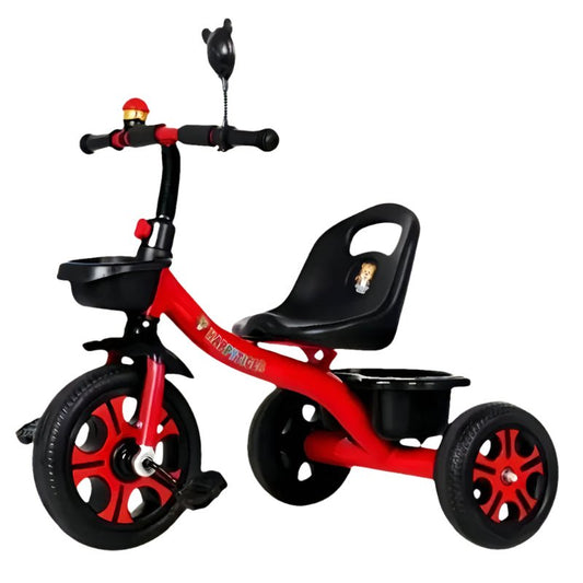 3 - Wheel Kids Red Tricycle Stainless Steel Bike - UrbanNest Co