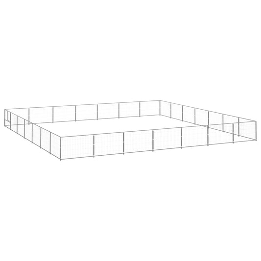 NNEVL Dog Kennel Silver 49 m² Steel - UrbanNest Co