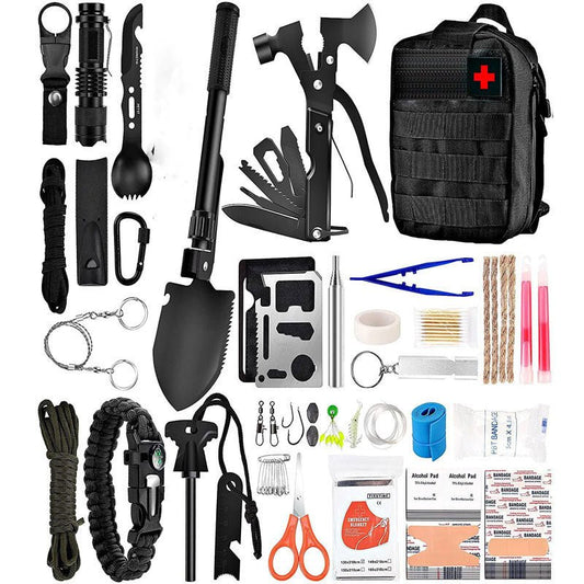 Multi - functional Outdoor First Aid Kit, Emergency Survival Gear with Trauma Bag for Camping, Hiking, Hunting Adventures - UrbanNest Co