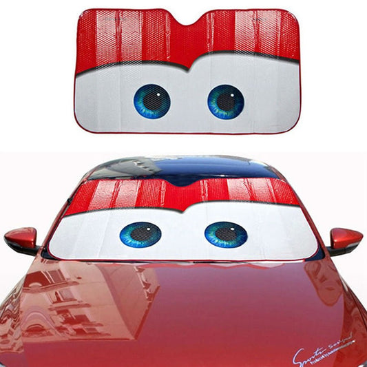 6 Colors Eyes Heated Windshield Sunshade Car Window Windscreen Cover Sun Shade Auto Sun Visor Car - covers Car Solar Protection - UrbanNest Co