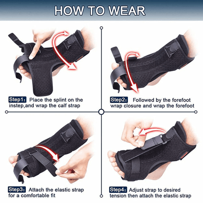 Plantar Fasciitis Night Splint Adjustable Foot Drop Ankle Brace - UrbanNest Co