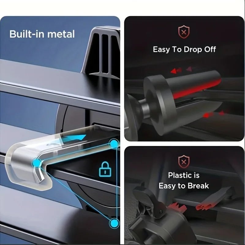 Car Phone Holder Car Air Vent Clip Mount Mobile Cell Stand Smartphone GPS Support For 4.7 - 6.7 Inch Mobile Devices - UrbanNest Co