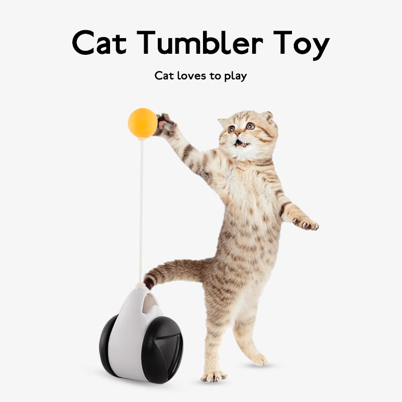 Tumbler Balanced Wheel Swinging Ball Cat Toy - UrbanNest Co